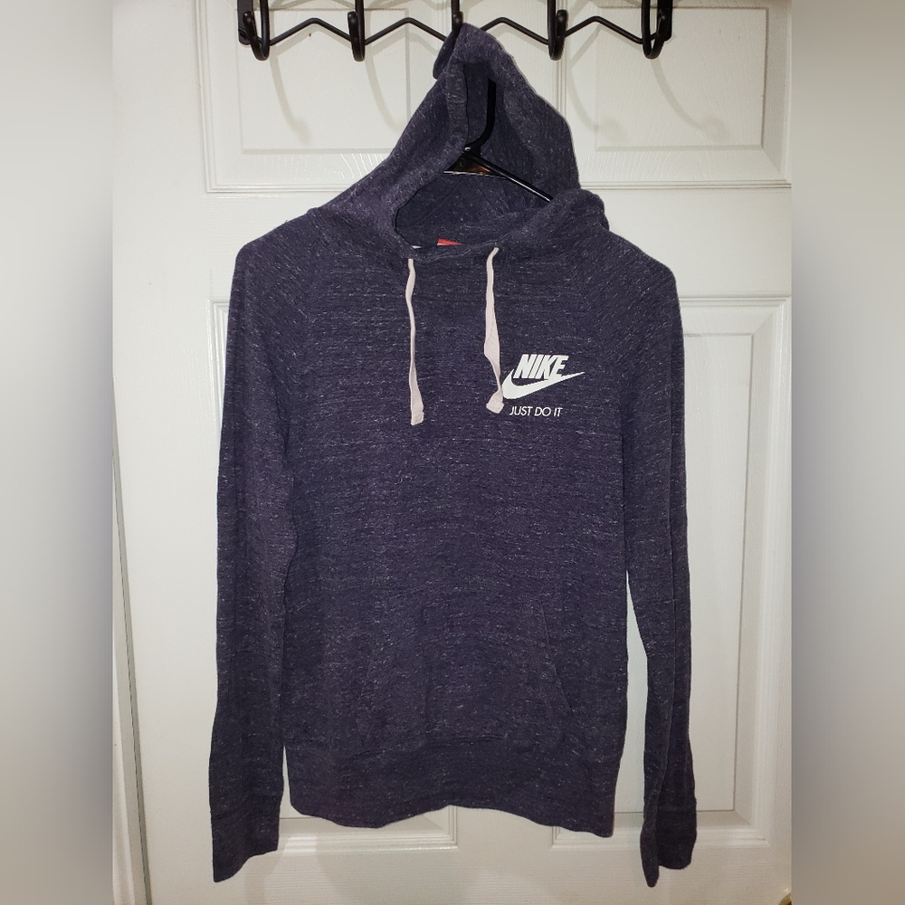 Nike Women's Heathered Purple Hoodie Size Small